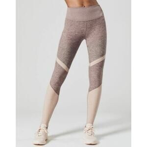 ALO Yoga Sheila Alosoft High Waist Legging XS Colorblock Athleisure Pilates